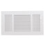 12" x 6" (Wall Opening Size) White Three-Way Sidewall/Ceiling Register (683 Series)