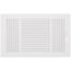 14" x 6" (Wall Opening Size) White Three-Way Sidewall/Ceiling Register (683 Series)