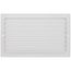 14" x 6" (Wall Opening Size) White Three-Way Sidewall/Ceiling Register (683 Series)