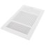 14" x 6" (Wall Opening Size) White Three-Way Sidewall/Ceiling Register (683 Series)