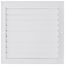 10" x 10" (Wall Opening Size) Four-Way White Sidewall/Ceiling Register (684 Series)