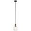 Riviera 10.75" 1 Light Pendant w/ Clear Ribbed Glass (Olde Bronze)