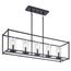 Crosby 5 Light Linear Chandelier (Black)