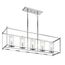 Crosby 13.75" 5 Light Linear Chandelier w/ Clear Glass (Chrome)