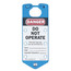 Labeled Safety Lockout Hasp, Blue (Card of 1)