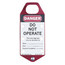Labeled Safety Lockout Hasp, Red (Card of 1)
