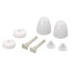 Smart Cap Bolt Cover Caps with 425-PB Bolts (2 Bolts & 2 Caps)
