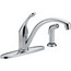 Single Handle Kitchen Faucet with Spray (Chrome), 440-DST