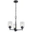 Winslow 3 Light Mini Chandelier (Black)