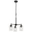 Winslow 15.25" 3 Light Mini Chandelier w/ Clear Seeded Glass (Olde Bronze)