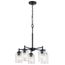 Winslow 5 Light Chandelier (Black)
