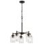 Winslow 19.75" 5 Light Chandelier w/ Clear Seeded Glass (Olde Bronze)