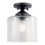 Winslow 1 Light Semi Flush (Black)