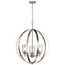 Winslow 3 Light Chandelier (Brushed Nickel)