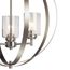 Winslow 3 Light Chandelier (Brushed Nickel)