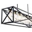 Moorgate 48" 7 Light Linear Chandelier w/ Clear Glass (Black) and Brass
