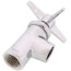 3" Cross Handle Angle Stop (Polished Chrome), 442-ABCP