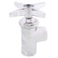 3" Cross Handle Angle Stop (Polished Chrome), 442-ABCP