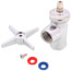 3" Cross Handle Angle Stop (Polished Chrome), 442-ABCP
