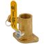 2029PT 1-1/4" Full Port Ball Valve w/ Purge (FNPT x Flange) 