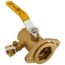2029PT 1-1/4" Full Port Ball Valve w/ Purge (FNPT x Flange) 