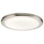 Zeo 4000K LED 13" Round Flush Mount Downlight (Brushed Nickel)