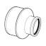 10" x 8" PVC SDR 35 Extended Bushing (Concentric SPG x G)