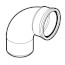 6" PVC SDR 35 1/4 Bend 90° Elbow, Street (Spigot x G)