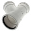 4" PVC SDR 35 1/8 Bend 45° Wye (G x G x G)