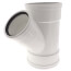 6" x 6" x 4" PVC SDR 35 1/8 Bend 45° Wye (G x G x G)