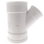 10" x 10" x 4" PVC SDR 35 1/8 Bend 45° Wye (G x G x G)