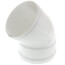 6" PVC SDR 35 1/8 Bend 45° Elbow, Street (Spigot x G)