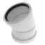 4" PVC SDR 35 1/16 Bend 22.5° Elbow (G x G)