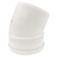 6" PVC SDR 35 1/16 Bend 22.5° Elbow (Spigot x G)