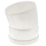 6" PVC SDR 35 1/16 Bend 22.5° Elbow (Spigot x G)