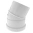4" PVC SDR 35 1/16 Bend 22.5° Elbow (Spigot x G)