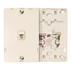 Telephone Wall Jack, 6p4c, Screw Terminals (Light Almond)
