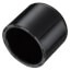 6" PVC Schedule 40 Cap, Socket (Black)