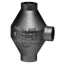 1214C-2, 1" x 1" x 3/4" Cast Iron Manifold Fitting Tee (250 PSI)