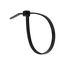 7-3/4" Cable Zip Ties, 50-lbs. Tensile, Black (Pack of 100)