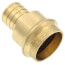 1" PEX Crimp x Copper Press Brass Adapter (Lead Free)