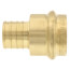 1" PEX Crimp x Copper Press Brass Adapter (Lead Free)
