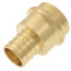 1" PEX Crimp x Copper Press Brass Adapter (Lead Free)