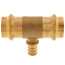 3/4" x 3/4" x 1/2" Press x Press x PEX Crimp Tee