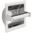 Brass Recessed Paper Holder w/ Brass Roller (Chrome), 45072