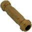 3/8" IPS (1/2" CTS) Brass Compression Coupling Long (Lead Free)