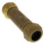 1/2" IPS (3/4" CTS) Brass Compression Coupling Long (Lead Free)