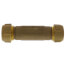 1/2" IPS (3/4" CTS) Brass Compression Coupling Long (Lead Free)
