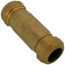 3/4" IPS (1" CTS) Brass Compression Coupling Long (Lead Free)