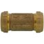 1-1/4" IPS (1-1/2" CTS) Brass Compression Coupling Long (Lead Free)